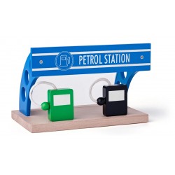 Statie de Benzina - Benzinarie- Accesorii jucari din lemn pentru trenulete