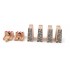 Set 4 Piloni sustinere pod din lemn si 2 Tampoane Opritoare magnetice