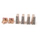 Set 4 Piloni sustinere pod din lemn si 2 Tampoane Opritoare magnetice