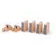 Set 4 Piloni sustinere pod din lemn si 2 Tampoane Opritoare magnetice