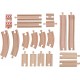 Set accesorii  20 piese woody sine din lemn pentru trenulete 02190872