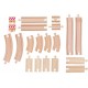 Set accesorii  20 piese woody sine din lemn pentru trenulete 02190872