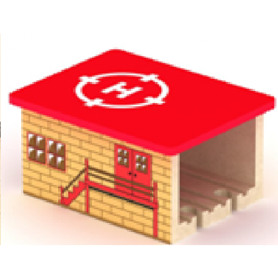 Aeroport - Heliport  cu tunel dublu  din lemn