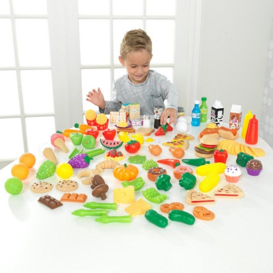 Set de joaca 115 piese Alimente Diverse si Gustoase – Deluxe Tasty Treats Kidkraft