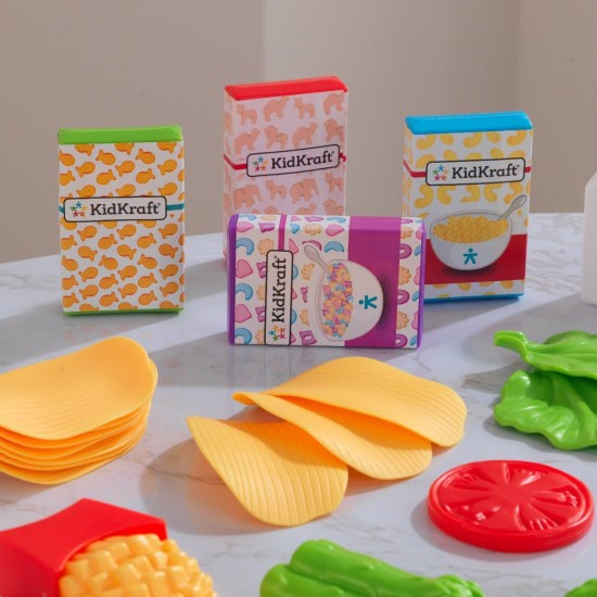 Set de joaca 115 piese Alimente Diverse si Gustoase – Deluxe Tasty Treats Kidkraft