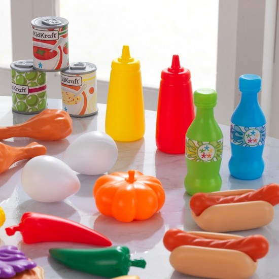 Set de joaca 115 piese Alimente Diverse si Gustoase – Deluxe Tasty Treats Kidkraft