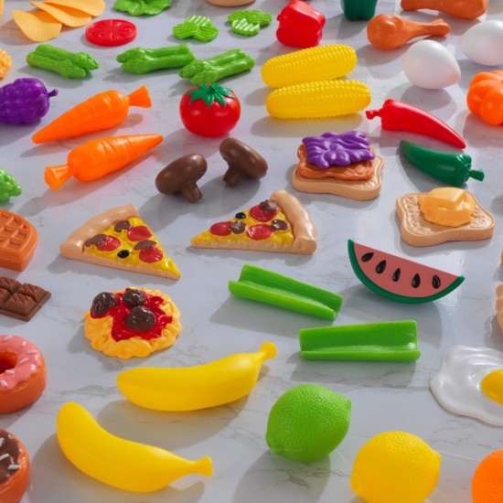 Set de joaca 115 piese Alimente Diverse si Gustoase – Deluxe Tasty Treats Kidkraft