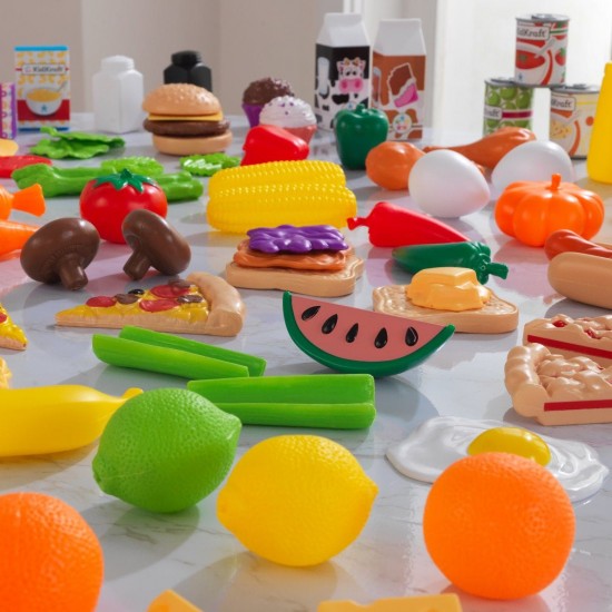 Set de joaca 115 piese Alimente Diverse si Gustoase – Deluxe Tasty Treats Kidkraft