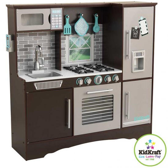 Bucataria Play Kitchen Culinary Espresso de joaca pentru copii - Kidkraft 53381