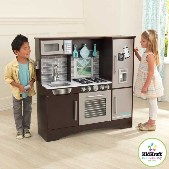 Bucataria Play Kitchen Culinary Espresso de joaca pentru copii - Kidkraft 53381
