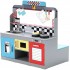 Bucatarie Combo Restaurant Brooklyn 2 in 1 cu loc de luat masa -  Diner American Play Kitchen cu Sunete si Lumini Teamson