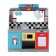 Bucatarie Combo Restaurant Brooklyn 2 in 1 cu loc de luat masa -  Diner American Play Kitchen cu Sunete si Lumini Teamson