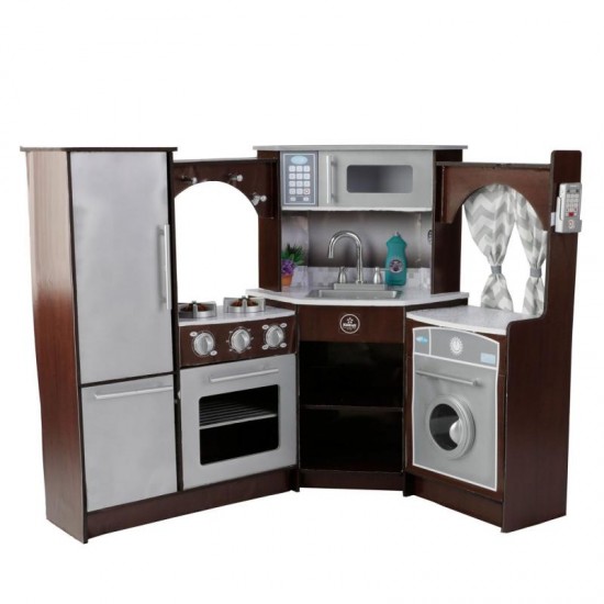 Bucataria KidKraft Ultimate Corner Play Kitchen cu sunete si lumini