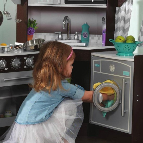 Bucataria KidKraft Ultimate Corner Play Kitchen cu sunete si lumini