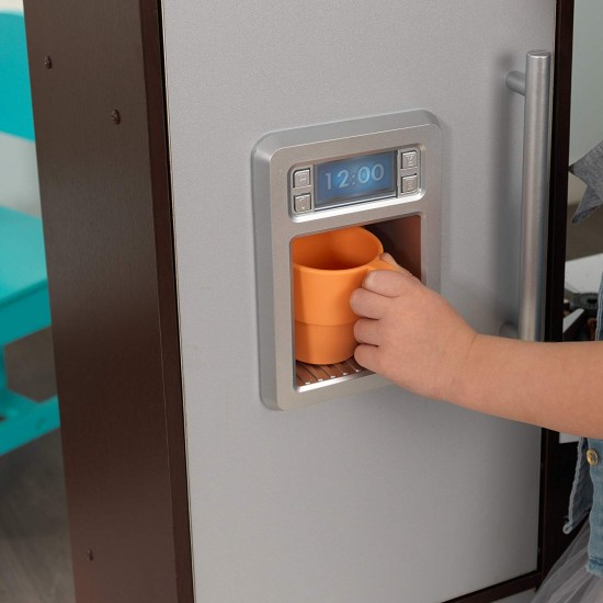 Bucataria de jucarie pentru copii KidKraft Ultimate Corner Play Kitchen cu sunete si lumini