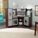 Bucataria de jucarie pentru copii KidKraft Ultimate Corner Play Kitchen cu sunete si lumini