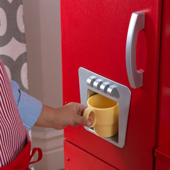 Bucatarie rosie de joaca pentru copii - Bucatarie Clasica Vintage Red Kitchen Kidkraft