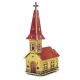 Biserica Norvegiana Puzzle 3D din lemn