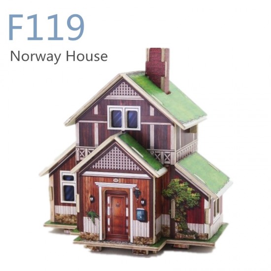 Casa Norvegiana din lemn