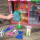 Casuta de papusi mobilata din lemn pentru fetite Brooklyn Loft Kidkraft