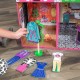 Casuta de papusi mobilata din lemn pentru fetite Brooklyn Loft Kidkraft