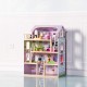 Casa de papusi din lemn MDF - Wooden Dollhouse cu patru etaje si mobilier inclus