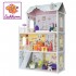 Casa de papusi din lemn MDF - Eichhorn Dollhouse 123 cm cu trei etaje mobilata complet