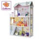 Casa de papusi din lemn MDF - Eichhorn Dollhouse 123 cm cu trei etaje mobilata complet