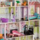 Casuta pentru papusi uriasa Grand Country Estate 2 KidKraft cu sunete si lumini cu 150 cm latime si 135 cm inaltime