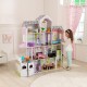 Casuta pentru papusi uriasa Grand Country Estate 2 KidKraft cu sunete si lumini cu 150 cm latime si 135 cm inaltime
