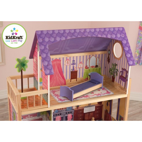 Casuta de papusi din lemn Kayla DollHouse KidKraft casute de joaca pentru fetite