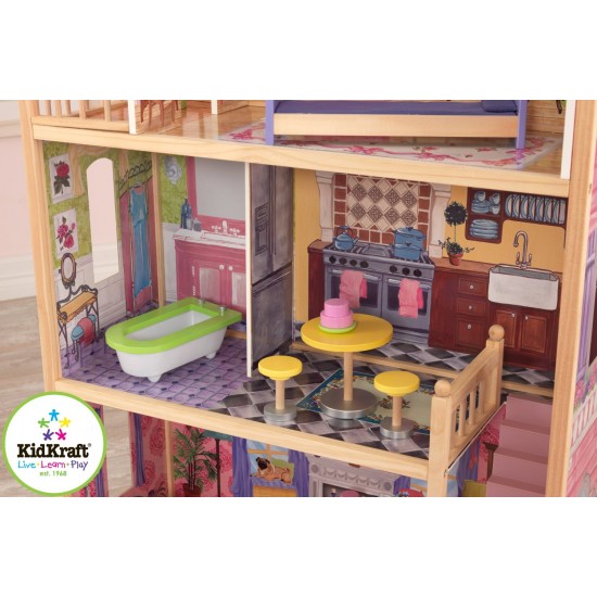 Casuta de papusi din lemn Kayla DollHouse KidKraft casute de joaca pentru fetite