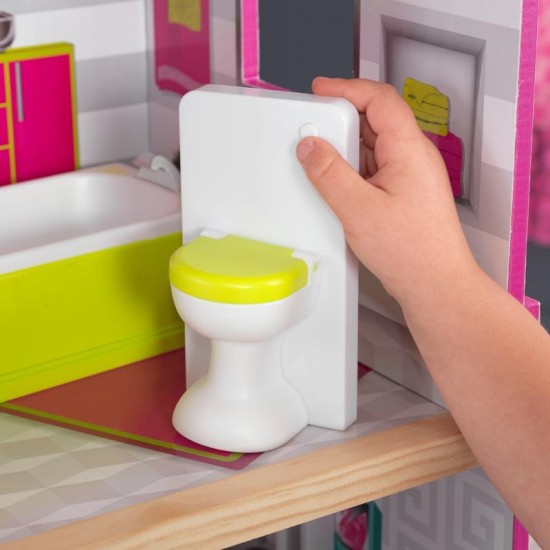 Casuta pentru papusi Luxury DollHouse, KidKraft cu sunete si lumini