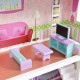 Casa de papusi din lemn Madeira DollHouse cu doua scari interioare