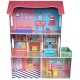 Casuta de papusi Tall Town DollHouse  din lemn cu 3 etaje si mobilier 