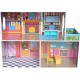 Casuta de papusi Tall Town DollHouse  din lemn cu 3 etaje si mobilier 