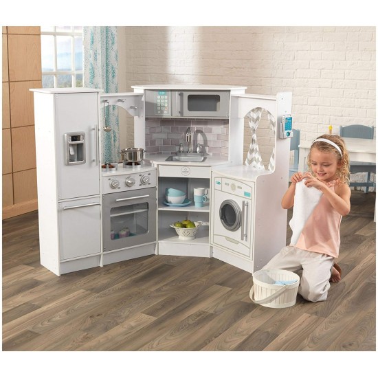 Bucataria KidKraft Ultimate Corner Play Kitchen cu sunete si lumini