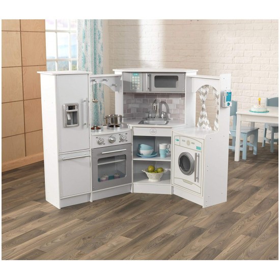 Bucataria KidKraft Ultimate Corner Play Kitchen cu sunete si lumini