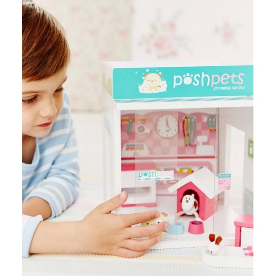 Salon Magazin de ingrijire pentru animale de companie - Jucarie din lemn Rosebud Pet Grooming Parlour