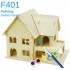 Sweet House - casuta din lemn de pictat puzzle 3D