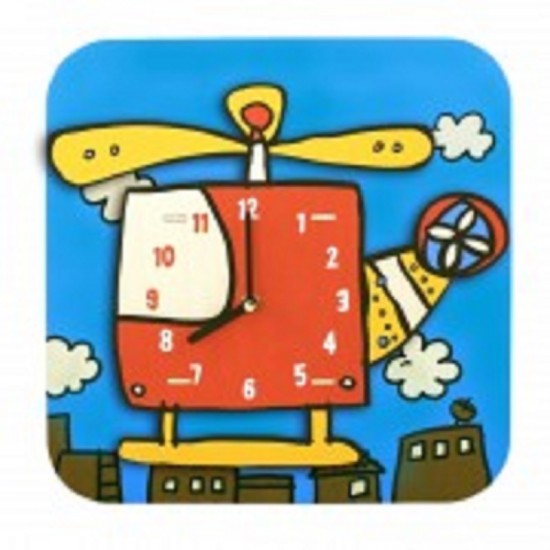 Ceas Elicopter cu Baterie de Construit si de picat - Robotime