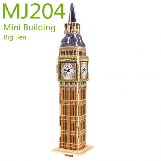 Elisabeth Tower cu Big Ben - puzzle 3D din lemn Robotime