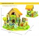 Dingding's Forest Cabine - Puzzle 3D din lemn