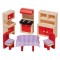 Set mobilier Bucatarie- Sala de Mese de jucarie din lemn