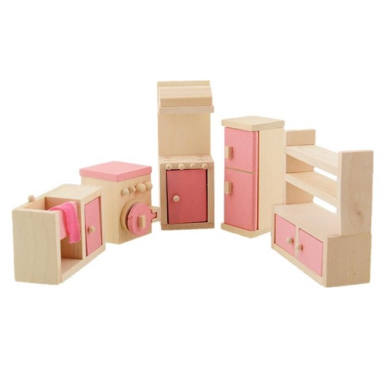 Set mobilier Bucatarie-  de jucarie din lemn