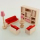 Set mobilier Sufragerie pentru casute de papusi Living Room 14 piese