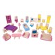 Set mobilier complet pentru casute de papusi - 4 in 1