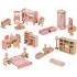 Set mobilier complet pentru casute de papusi - 6 in 1