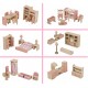 Set mobilier complet pentru casute de papusi - 6 in 1