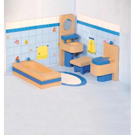 Set mobilier Baie pentru case de papusi WoodyLand